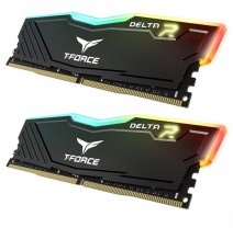 Team T-Force Delta RGB Black 16GB 2x8GB 3200MHz CL16 DDR4 Gaming Ram (TF3D416G3200HC16FDC01)